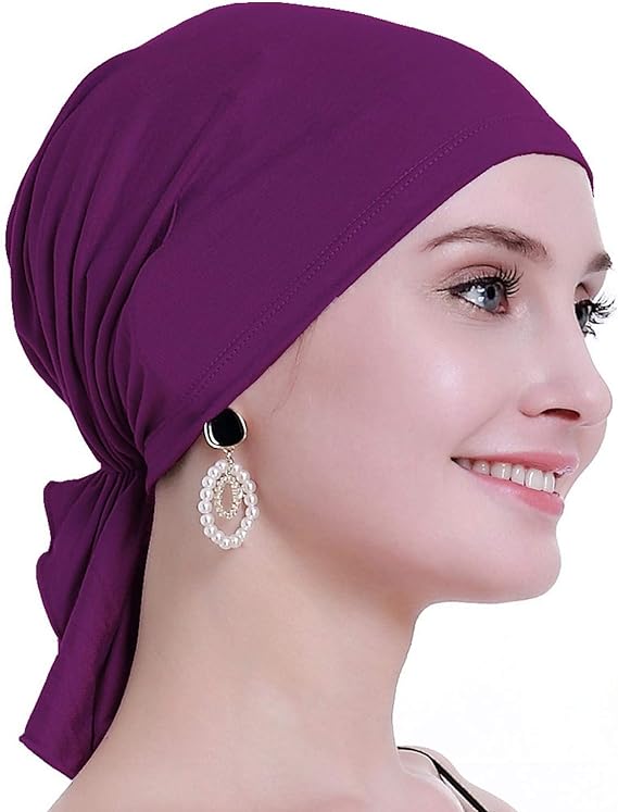 Bamboo Chemo Headscarf For Women Hair loss – Cancer Slip On Headwear Turbans Sealed Packaging