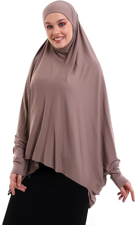 Women Muslim Hijab Cover, Islamic Khimar, Long Salah Clothes. Prayer Hijab for Women
