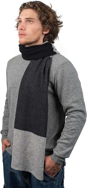Dalle Piane Cashmere – 3 colors scarf 100% cashmere – Made in Italy – Man